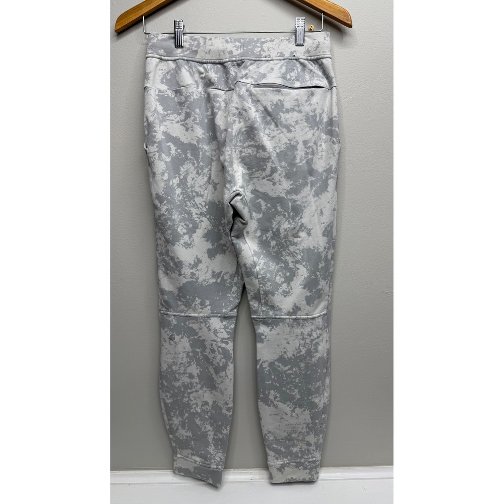 Lululemon Mens City Sweat Jogger Pants Grey White Marble Tie Dye Small - Picture 3 of 8